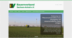 Desktop Screenshot of lbv-sachsenanhalt.de
